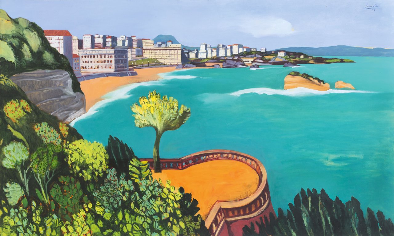 Auf diesem Bild ist das folgende Kunstwerk zu sehen: Dietmar Lemcke. Biarritz. 1973.