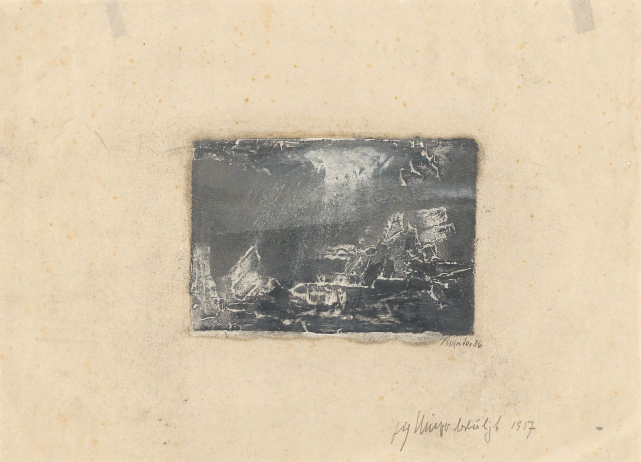 Auf diesem Bild ist das folgende Kunstwerk zu sehen: Fritz Winter. Ohne Titel. 1936.