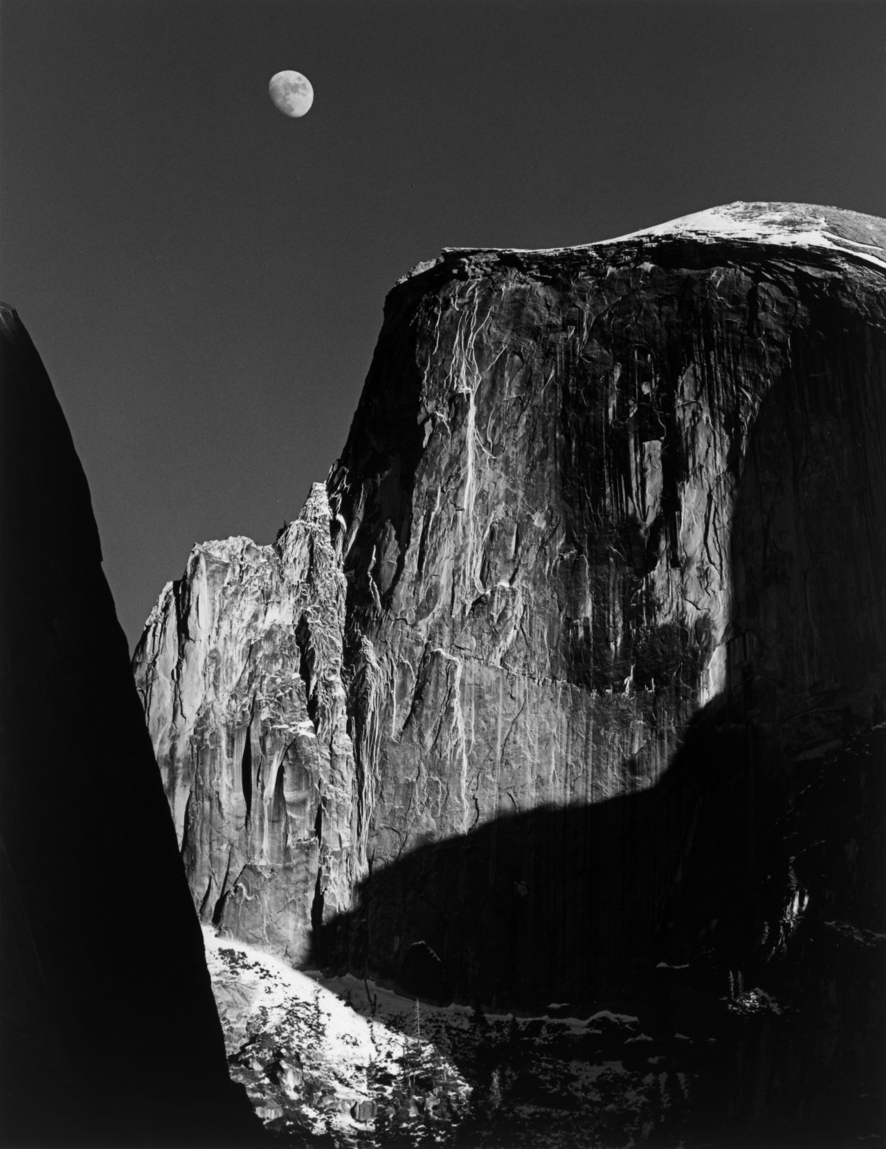 Catalog image of Moon and Half Dome. Yosemite National Park, California. 1960