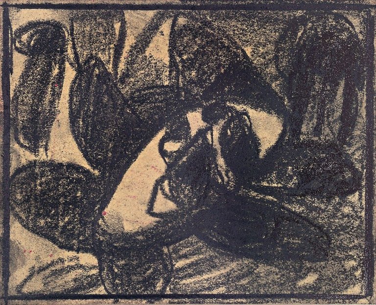 Auf diesem Bild ist das folgende Kunstwerk zu sehen: Adolf Hölzel. Ohne Titel. 1933.