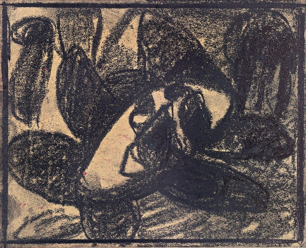 Auf diesem Bild ist das folgende Kunstwerk zu sehen: Adolf Hölzel. Ohne Titel. 1933.