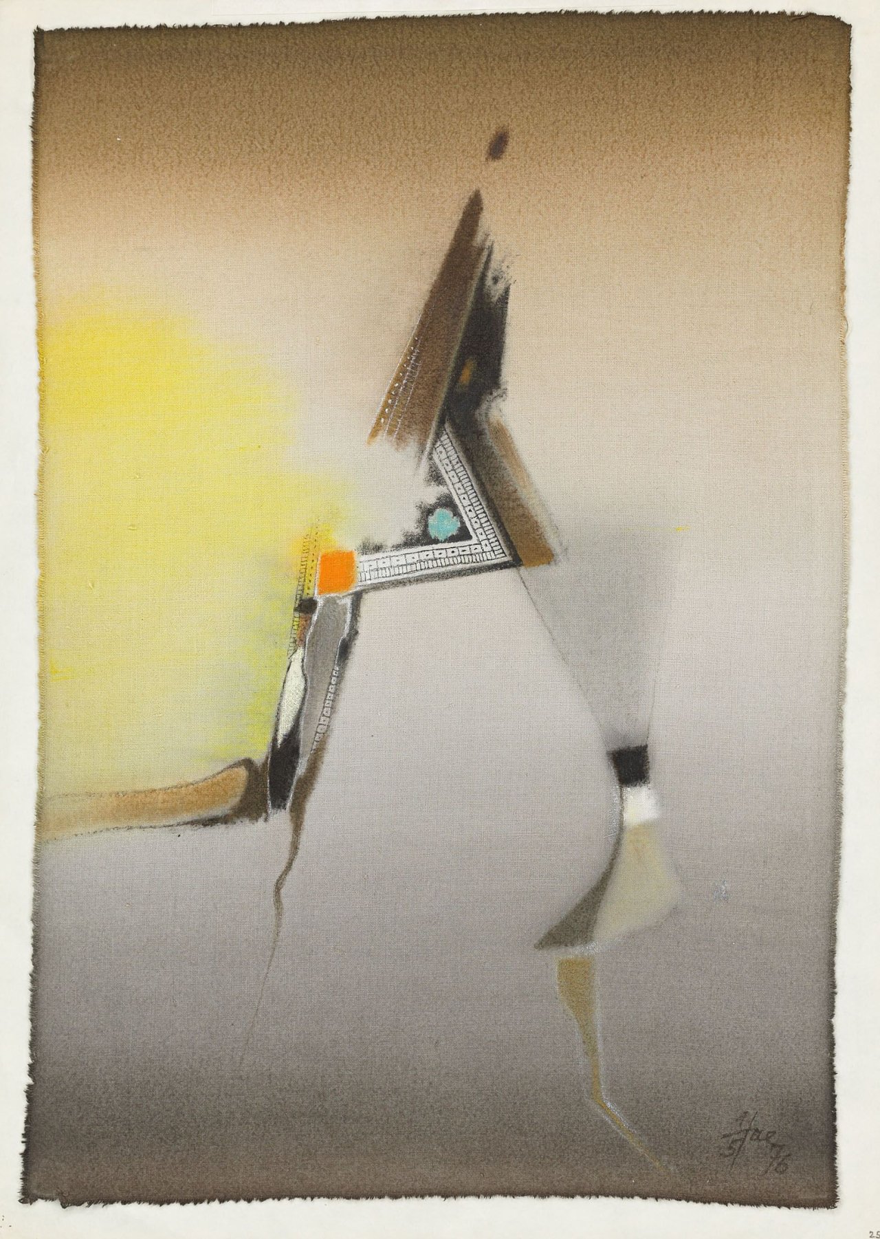 Auf diesem Bild ist das folgende Kunstwerk zu sehen: Hans Jaenisch. Ohne Titel. 1976.