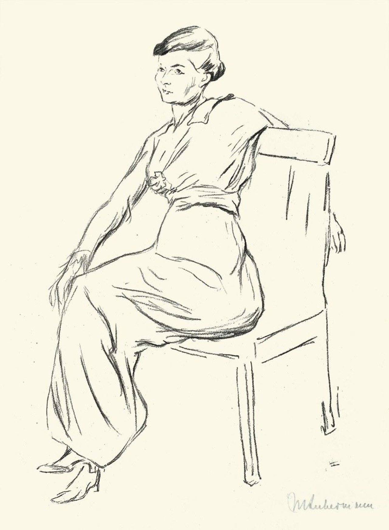 This picture shows the following artwork: Max Liebermann. „Portrait eines Jungen Mädchens“ / „Simson und Delila“. 1913/1906.