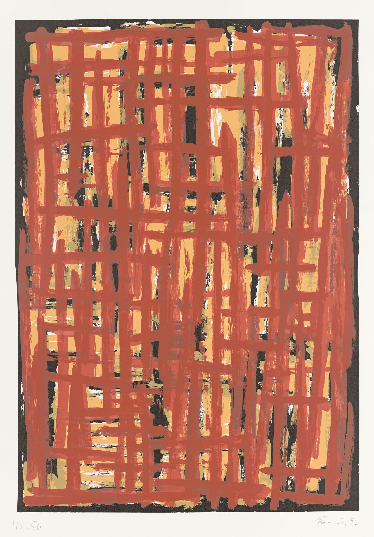 Auf diesem Bild ist das folgende Kunstwerk zu sehen: Günther Förg. Ohne Titel. 1997.