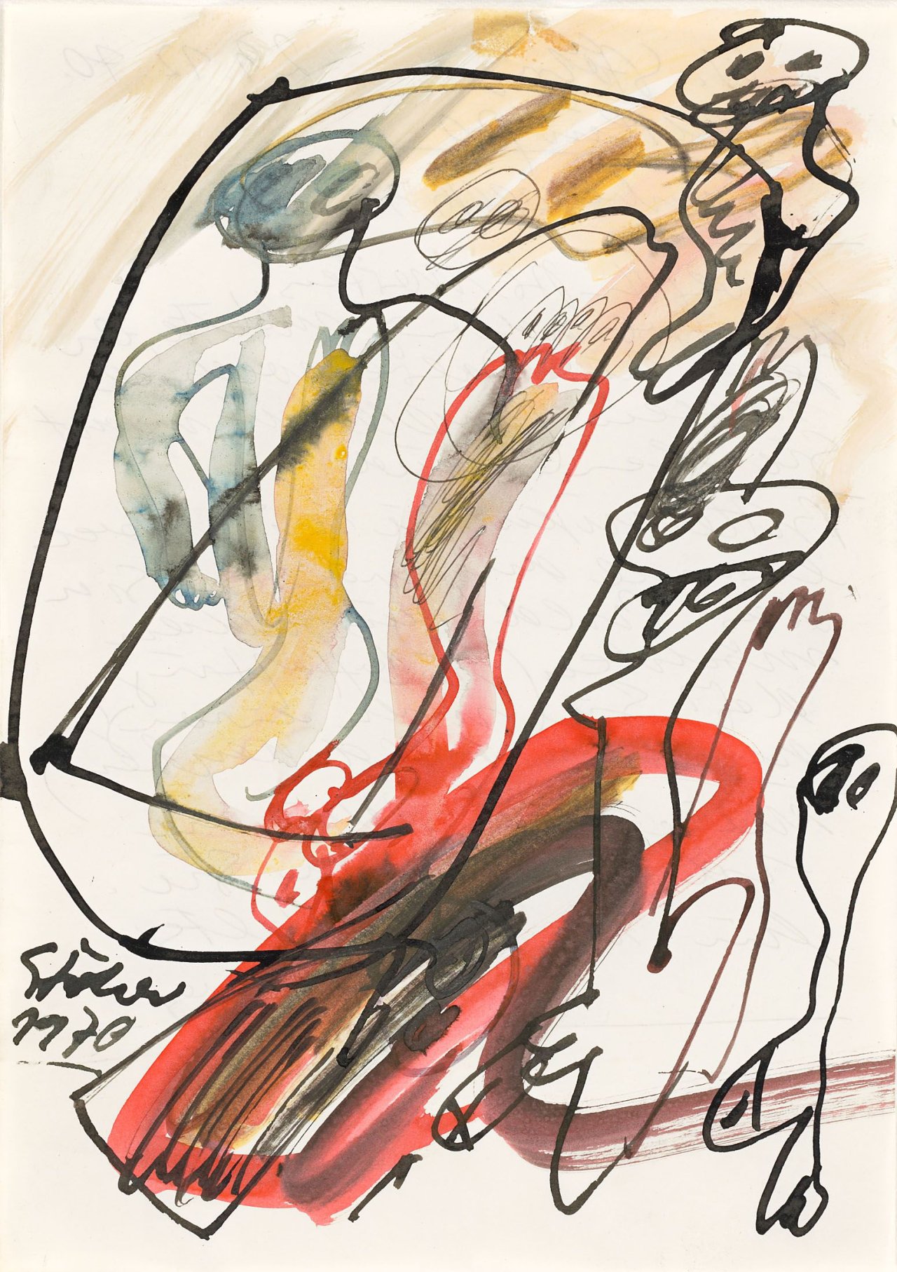 This picture shows the following artwork: Walter Stöhrer. Untitled. 1970.