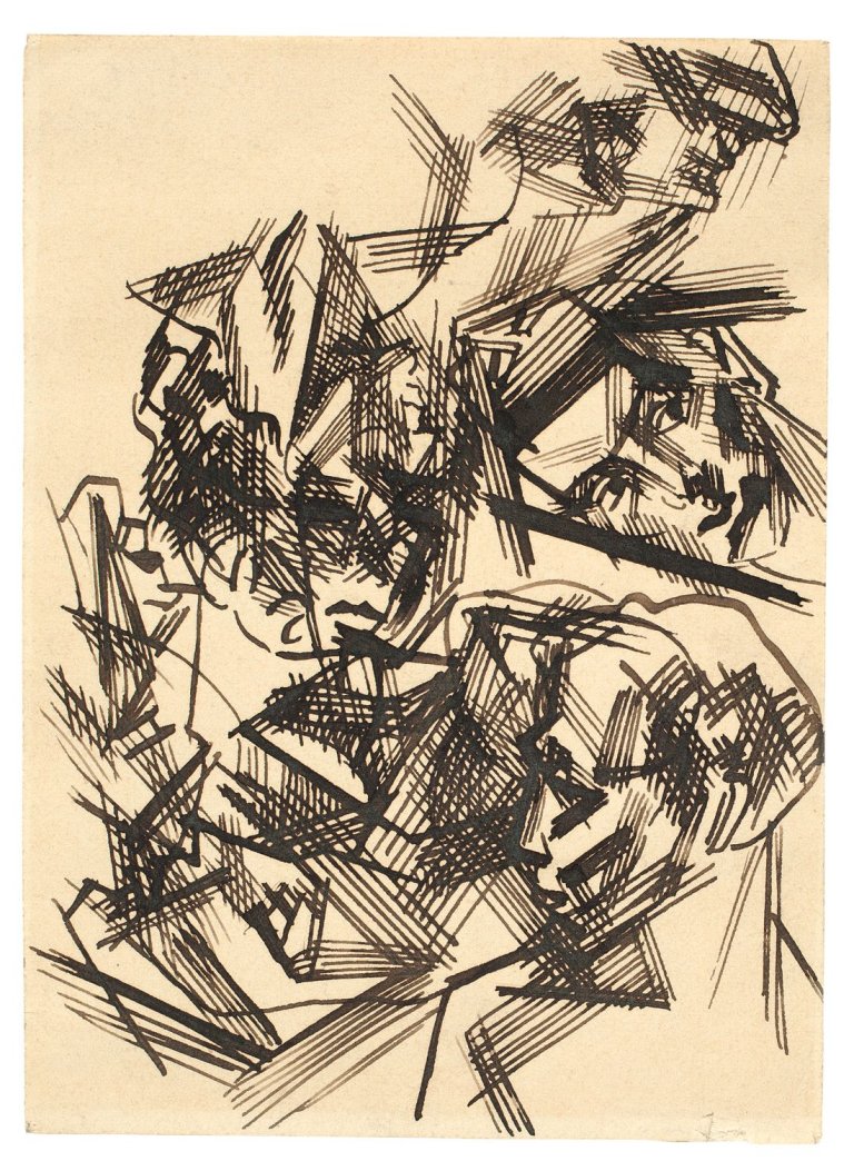 Auf diesem Bild ist das folgende Kunstwerk zu sehen: August Macke. „Vision I“. 1913.