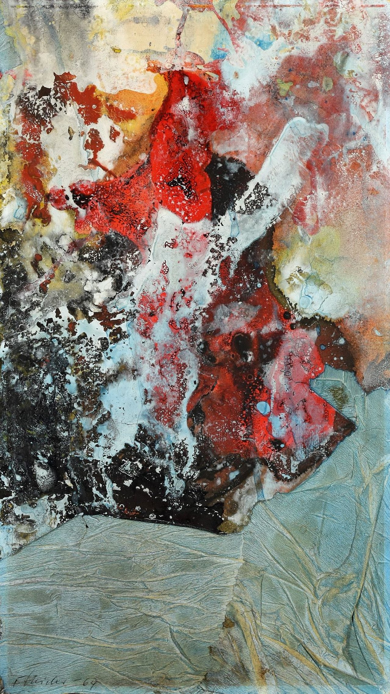 Auf diesem Bild ist das folgende Kunstwerk zu sehen: Fred Thieler. Ohne Titel. 1964.