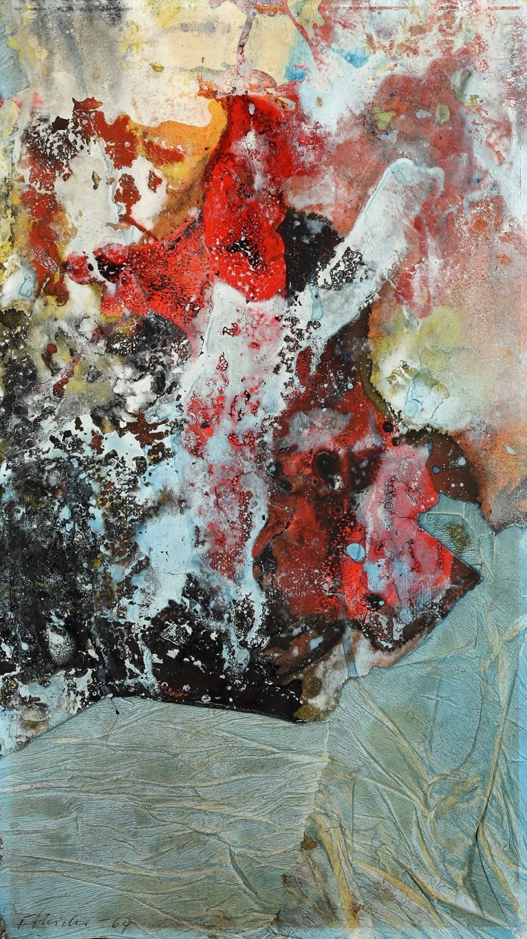 Auf diesem Bild ist das folgende Kunstwerk zu sehen: Fred Thieler. Ohne Titel. 1964.