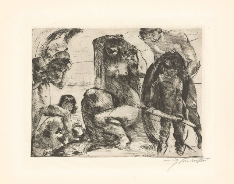 This picture shows the following artwork: Lovis Corinth. „Der Spiegel der Venus“. 1919.