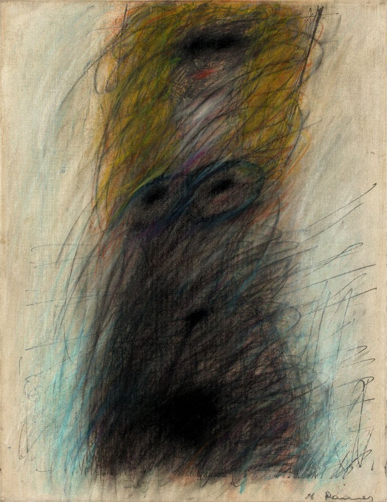 Auf diesem Bild ist das folgende Kunstwerk zu sehen: Arnulf Rainer. „Blondes Gift“. 1963.