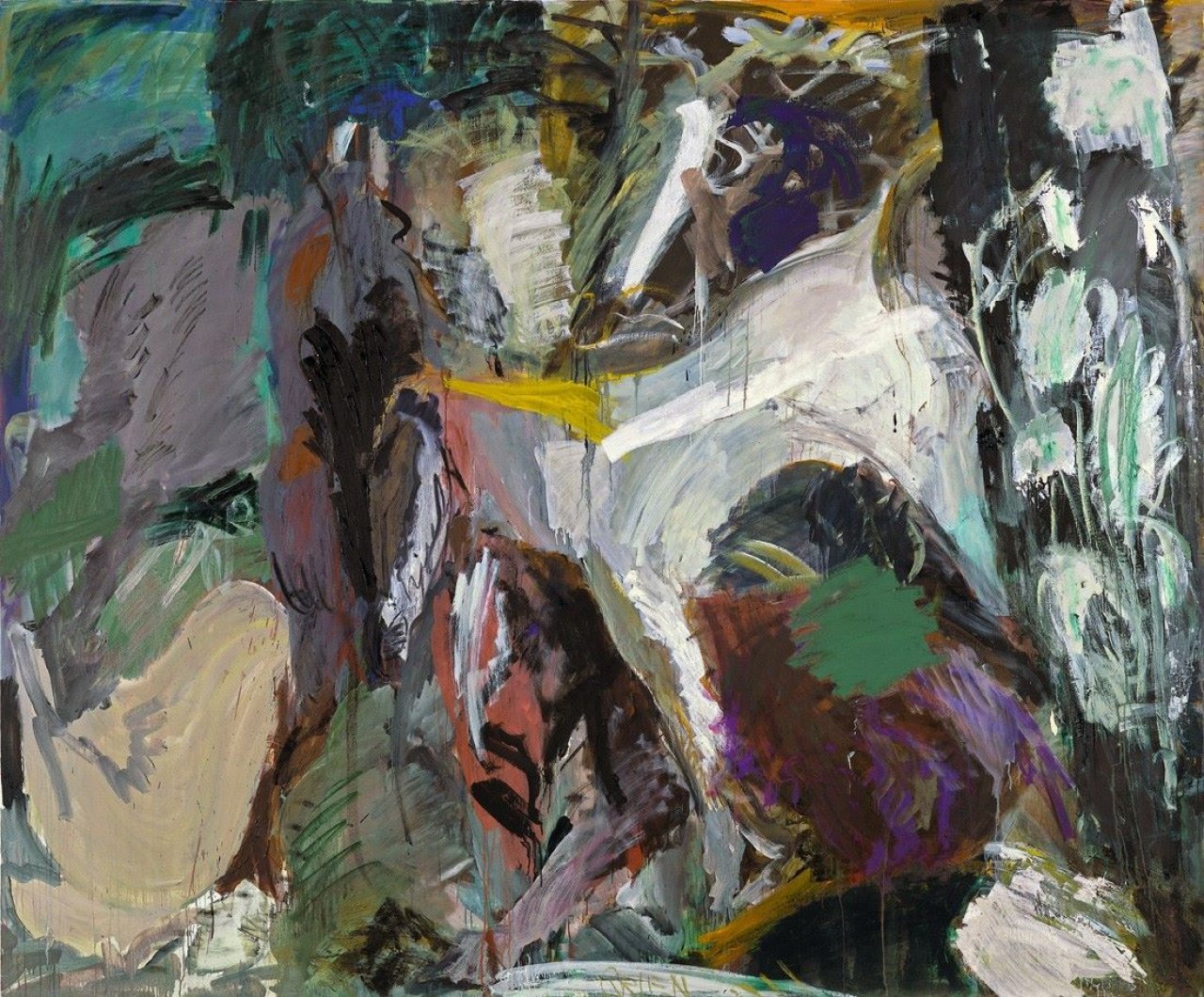 Auf diesem Bild ist das folgende Kunstwerk zu sehen: Per Kirkeby. Ohne Titel (Hest). 1981.