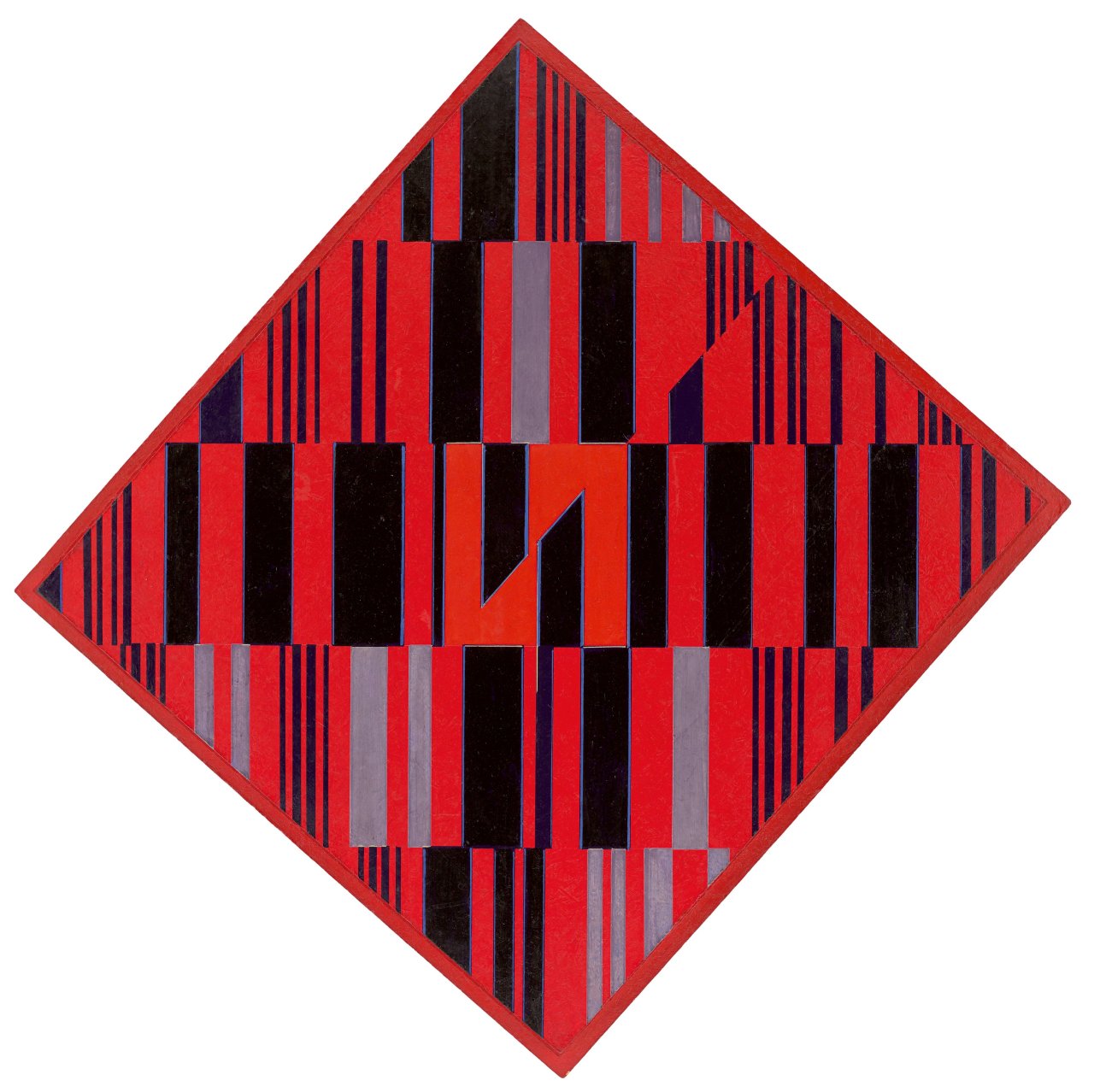 Auf diesem Bild ist das folgende Kunstwerk zu sehen: Günter Fruhtrunk. Energiezentrum. 1963.