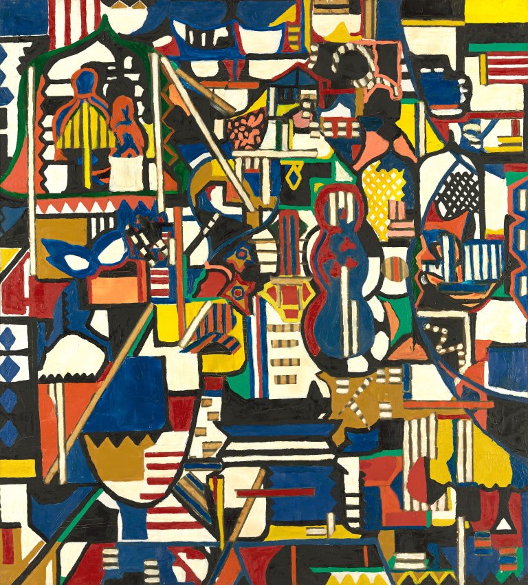This picture shows the following artwork: Dorothy Iannone. Strings. 1963.