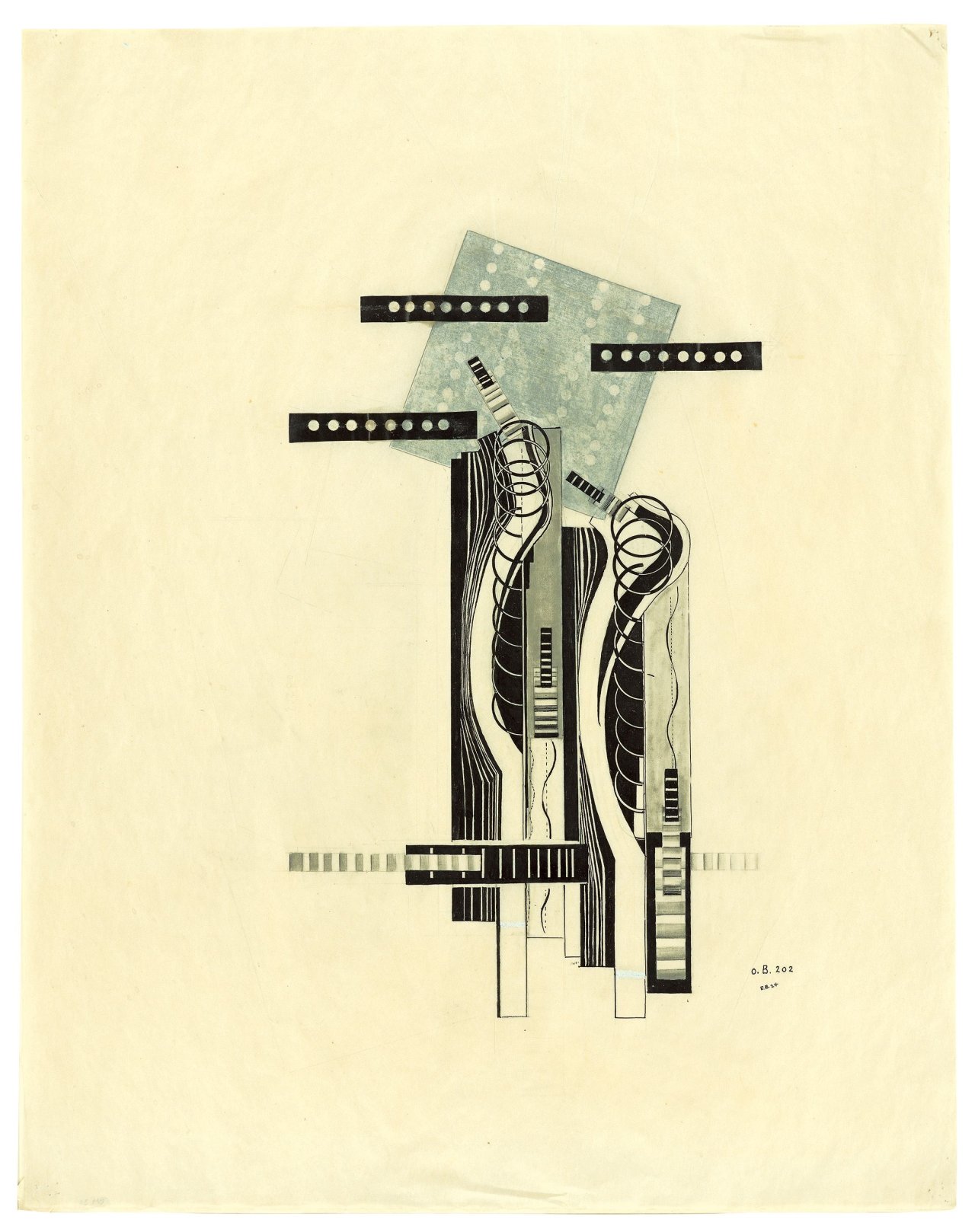 Auf diesem Bild ist das folgende Kunstwerk zu sehen: Ella Bergmann-Michel. „O.B. 202“. 1924.