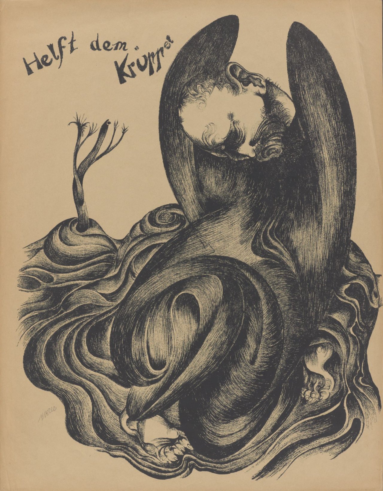 Auf diesem Bild ist das folgende Kunstwerk zu sehen: Heinrich Hoerle. „Die Krüppelmappe“. 1920.