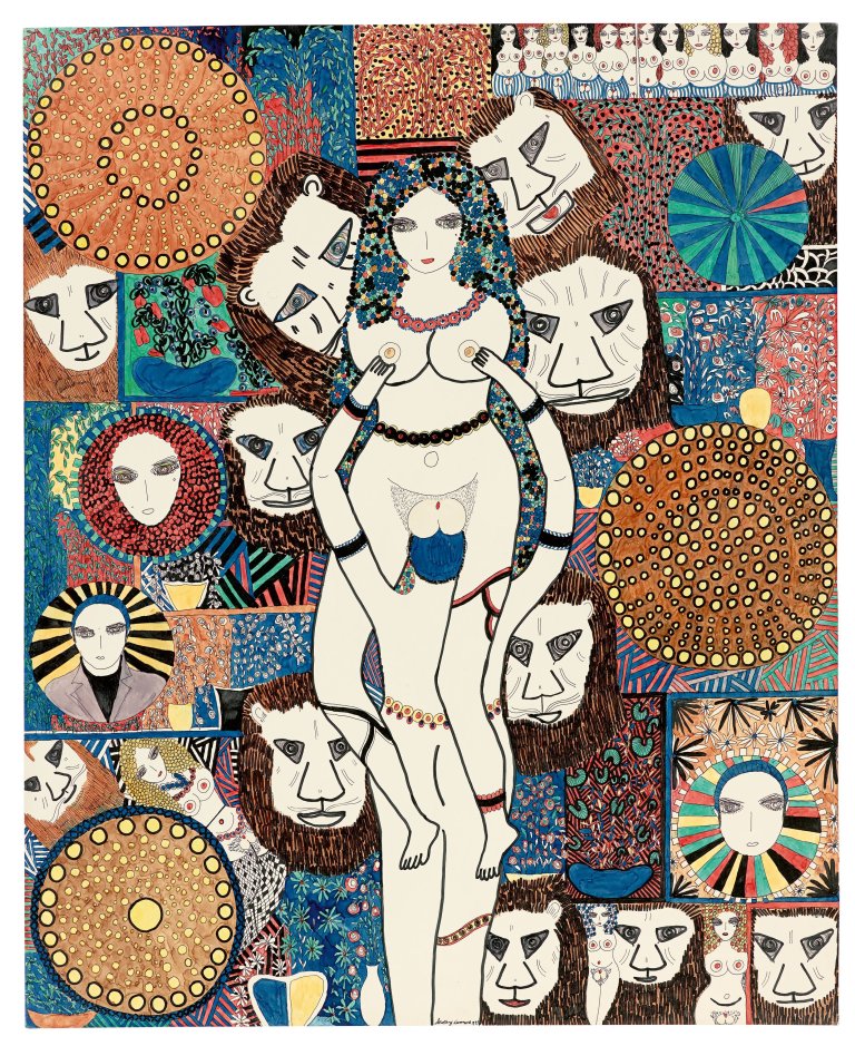 This picture shows the following artwork: Dorothy Iannone. Untitled. 1971.
