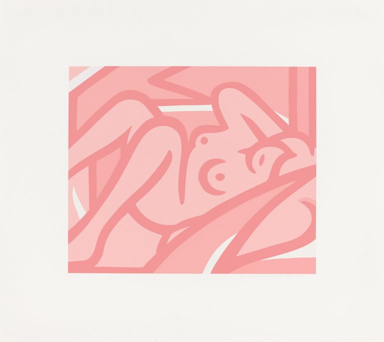Auf diesem Bild ist das folgende Kunstwerk zu sehen: Tom Wesselmann. Aus: „Blue Nudes““. 2000.