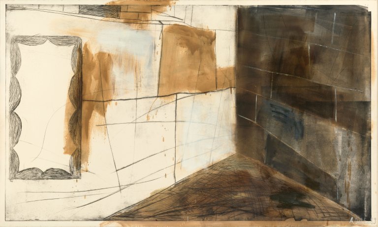 Auf diesem Bild ist das folgende Kunstwerk zu sehen: Albert Oehlen. Ohne Titel (aus: „Unterwerfung von DASSELBE“). 1989.