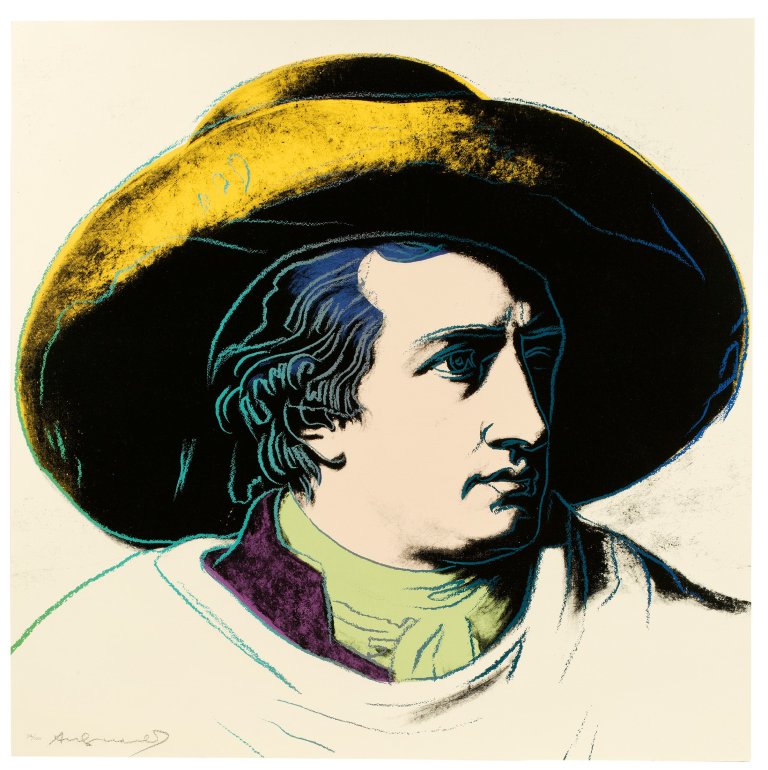 This picture shows the following artwork: Andy Warhol. „Goethe“. 1982.