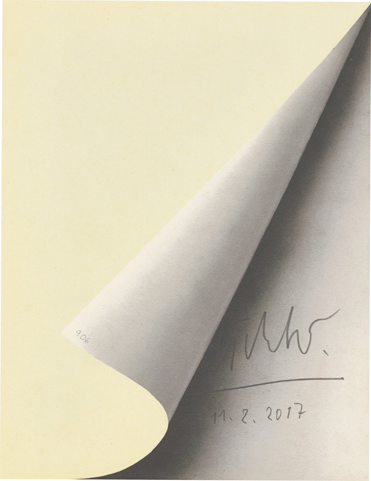This picture shows the following artwork: Gerhard Richter. ”Blattecke”. 1967/2017.