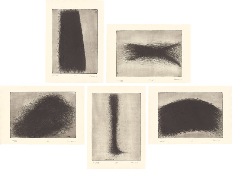 Auf diesem Bild ist das folgende Kunstwerk zu sehen: Arnulf Rainer. „HAUTE COIFFURE“ (Ausgabe B). 1961-62/1963.