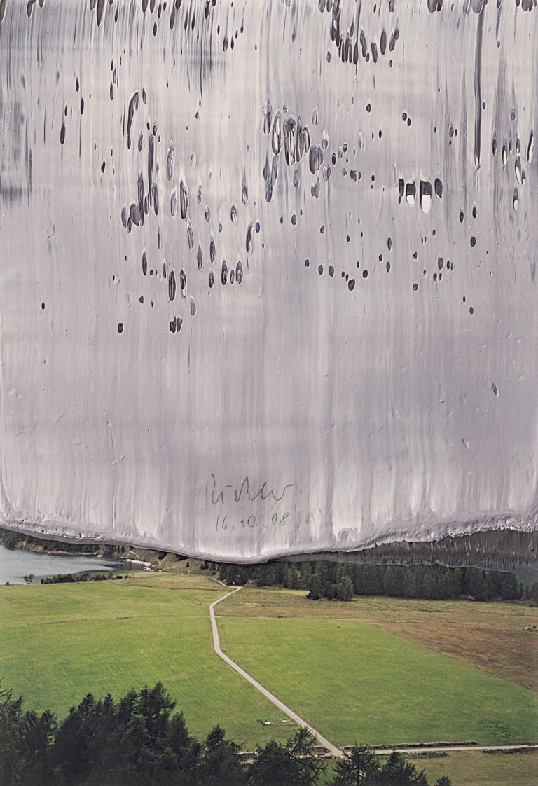Auf diesem Bild ist das folgende Kunstwerk zu sehen: Gerhard Richter. Ohne Titel (16.10.08). 2008.