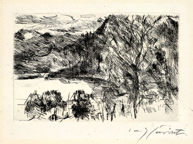 This picture shows the following artwork: Lovis Corinth. „Walchensee mit Jochberg“. 1923.