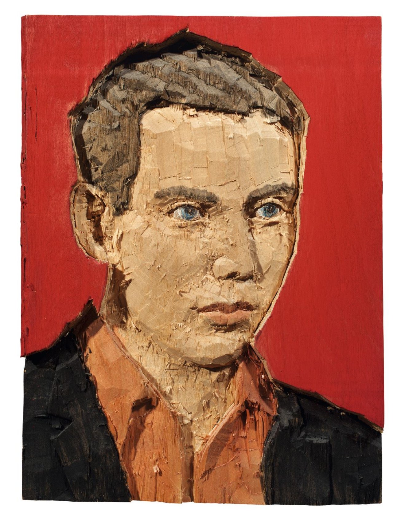 Auf diesem Bild ist das folgende Kunstwerk zu sehen: Stephan Balkenhol. Reliefportrait. 2007.
