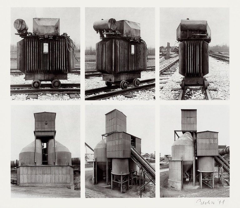Auf diesem Bild ist das folgende Kunstwerk zu sehen: Bernd und Hilla Becher (Siegen 1931 - 2007 Rostock / Potsdam 1934 - 2015 Düsseldorf). „Transformator–Silo“. 1971.