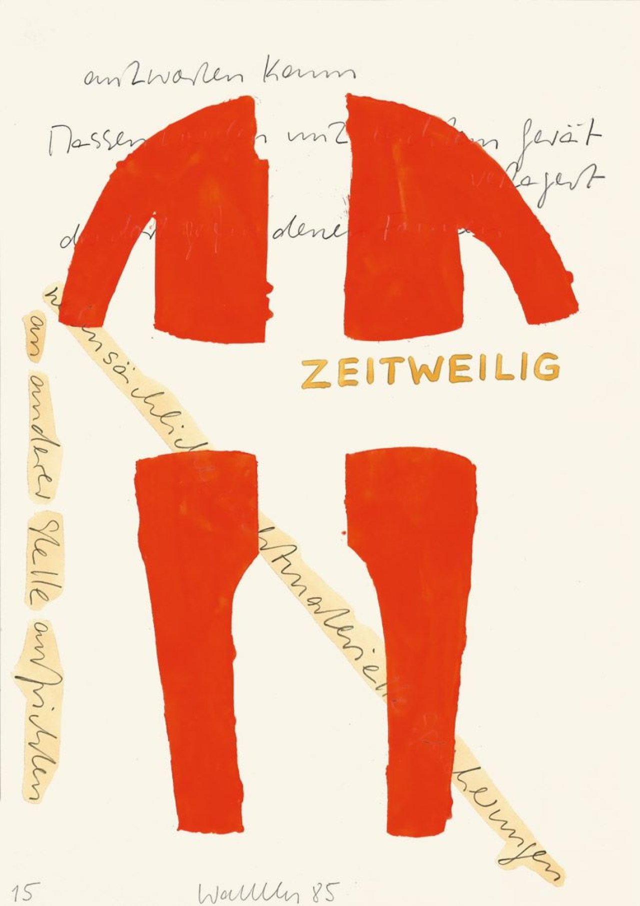 This picture shows the following artwork: Franz Erhard Walther. „Zeitweilig“. 1985.