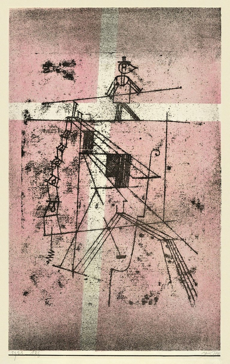 This picture shows the following artwork: Paul Klee. „Seiltänzer“. 1923.