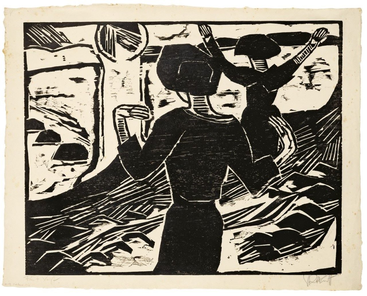 Auf diesem Bild ist das folgende Kunstwerk zu sehen: Karl Schmidt-Rottluff. „Die Sonne“. 1914.