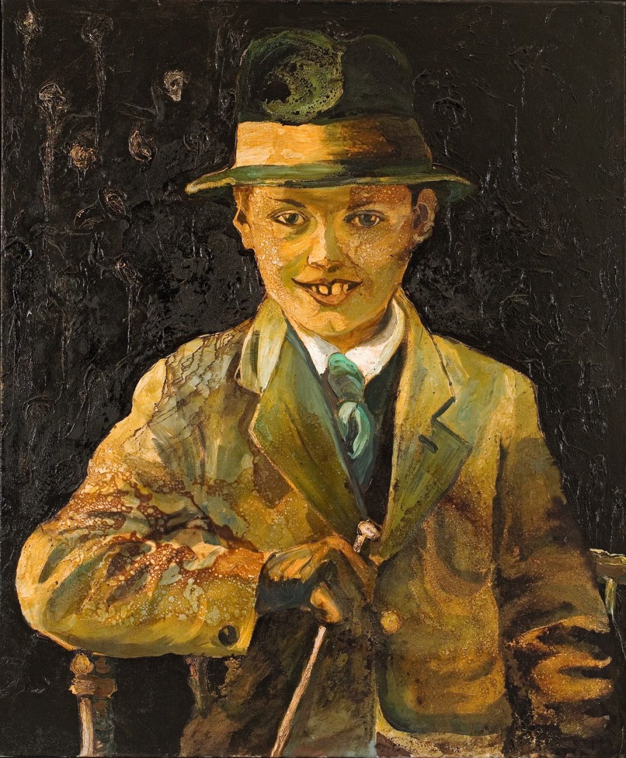 Auf diesem Bild ist das folgende Kunstwerk zu sehen: Cornelia Schleime. Junger Förster. 1996.