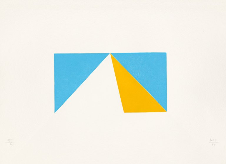 Auf diesem Bild ist das folgende Kunstwerk zu sehen: Max Bill. Ohne Titel. 1981.