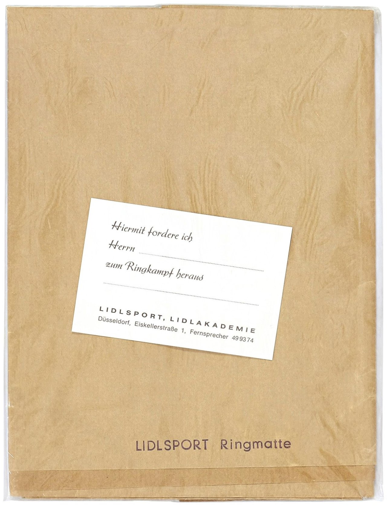 This picture shows the following artwork: Jörg Immendorff. „Lidlsport Ringmatte“. 1969.