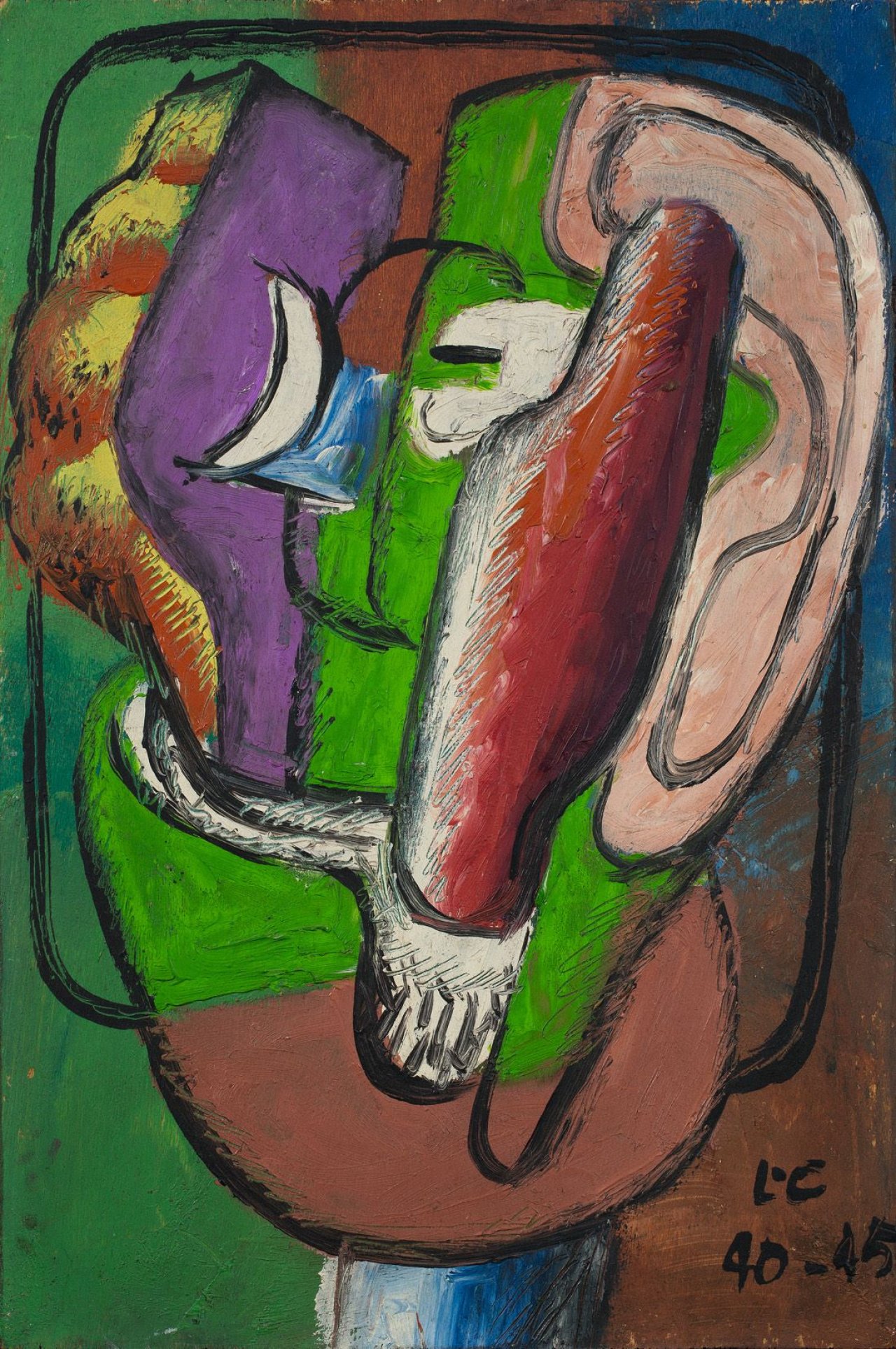 This picture shows the following artwork:  Le Corbusier. „Ozon IV“. Circa 1940/45.