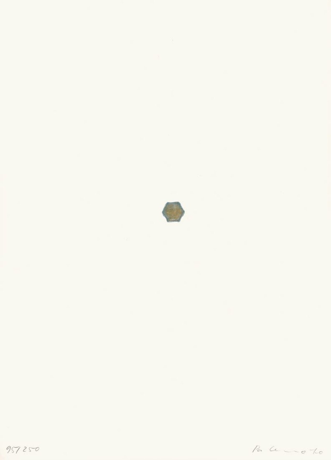 Auf diesem Bild ist das folgende Kunstwerk zu sehen: Blinky Palermo. „Ohne Titel (1970)“. 1970.