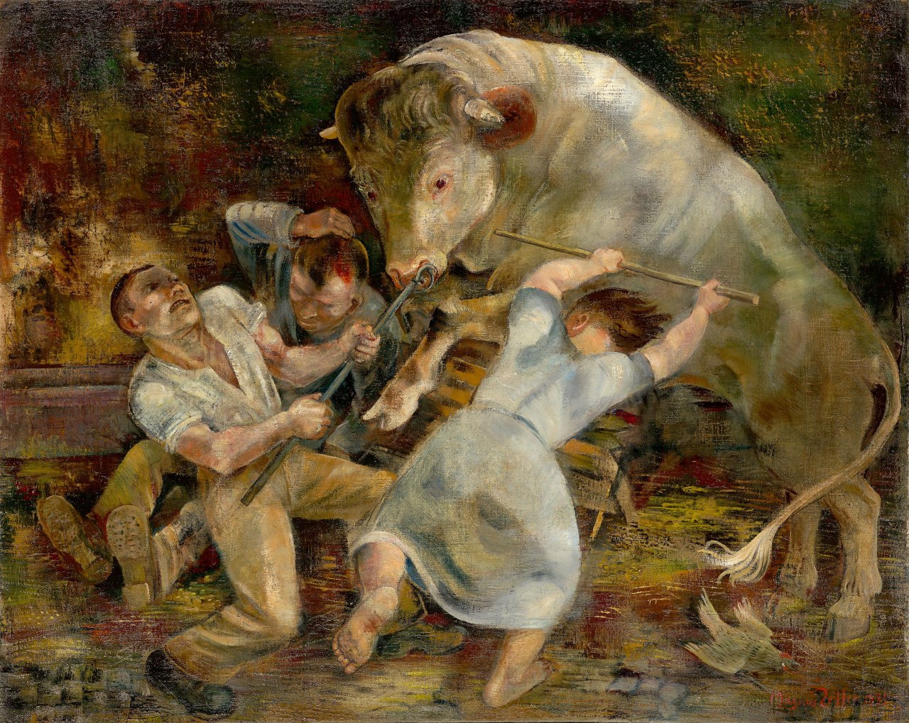 Auf diesem Bild ist das folgende Kunstwerk zu sehen: Magnus Zeller. „Stier“. 1935.