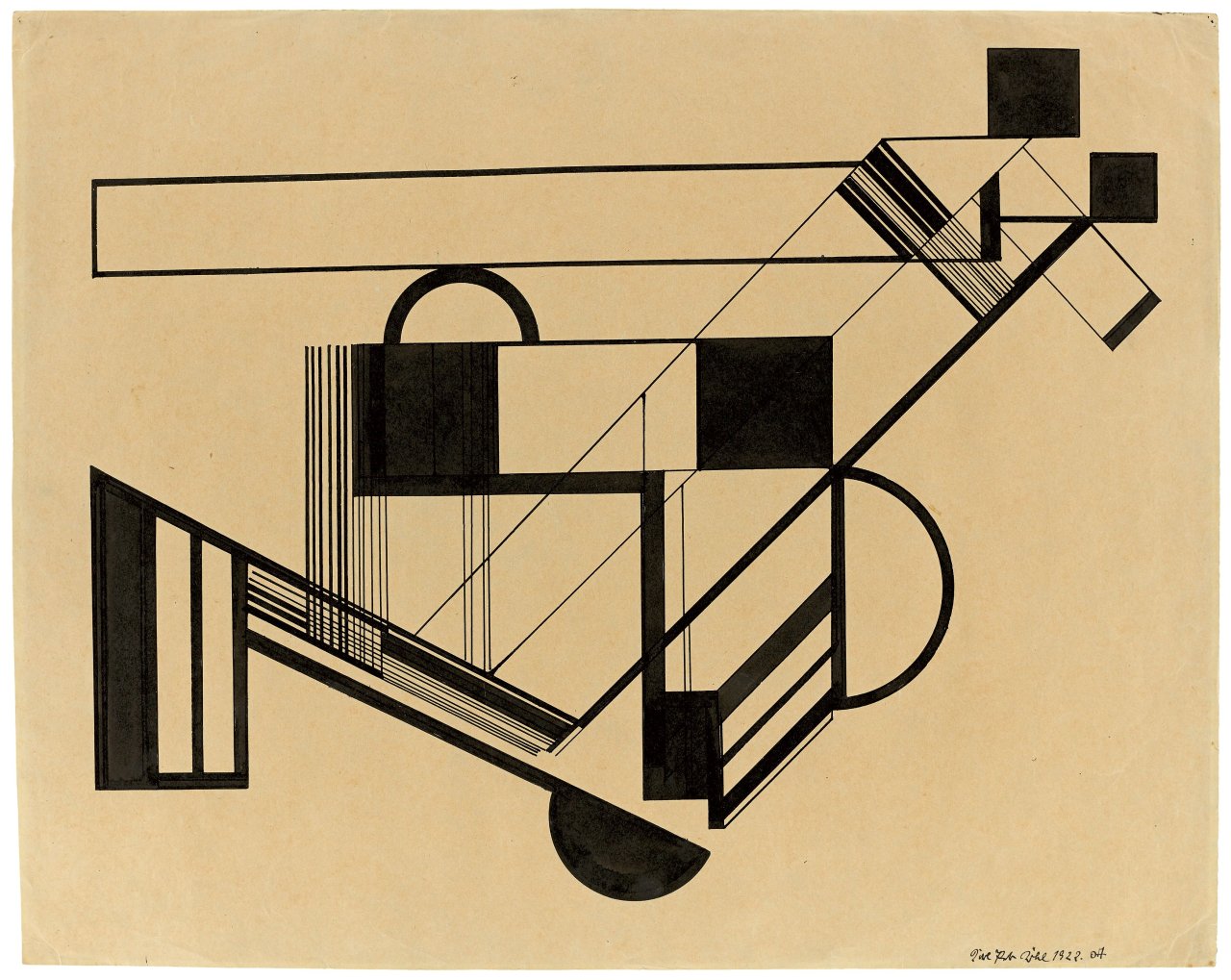 Auf diesem Bild ist das folgende Kunstwerk zu sehen: Karl Peter Röhl. Ohne Titel. 1922.