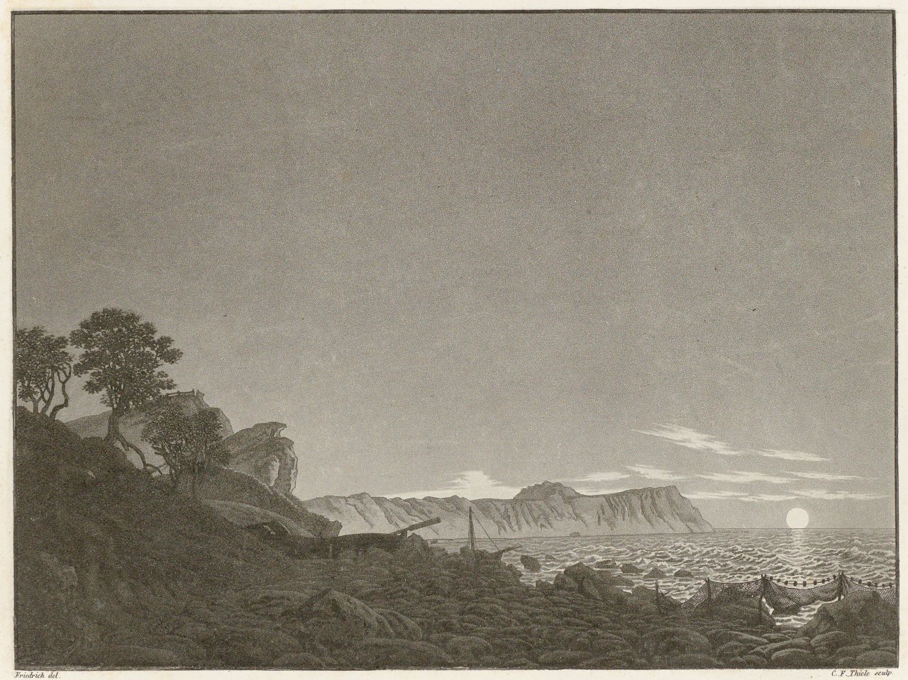 Auf diesem Bild ist das folgende Kunstwerk zu sehen: Carl Friedrich Thiele. „Malerische Reise durch Rügen“. 1821.