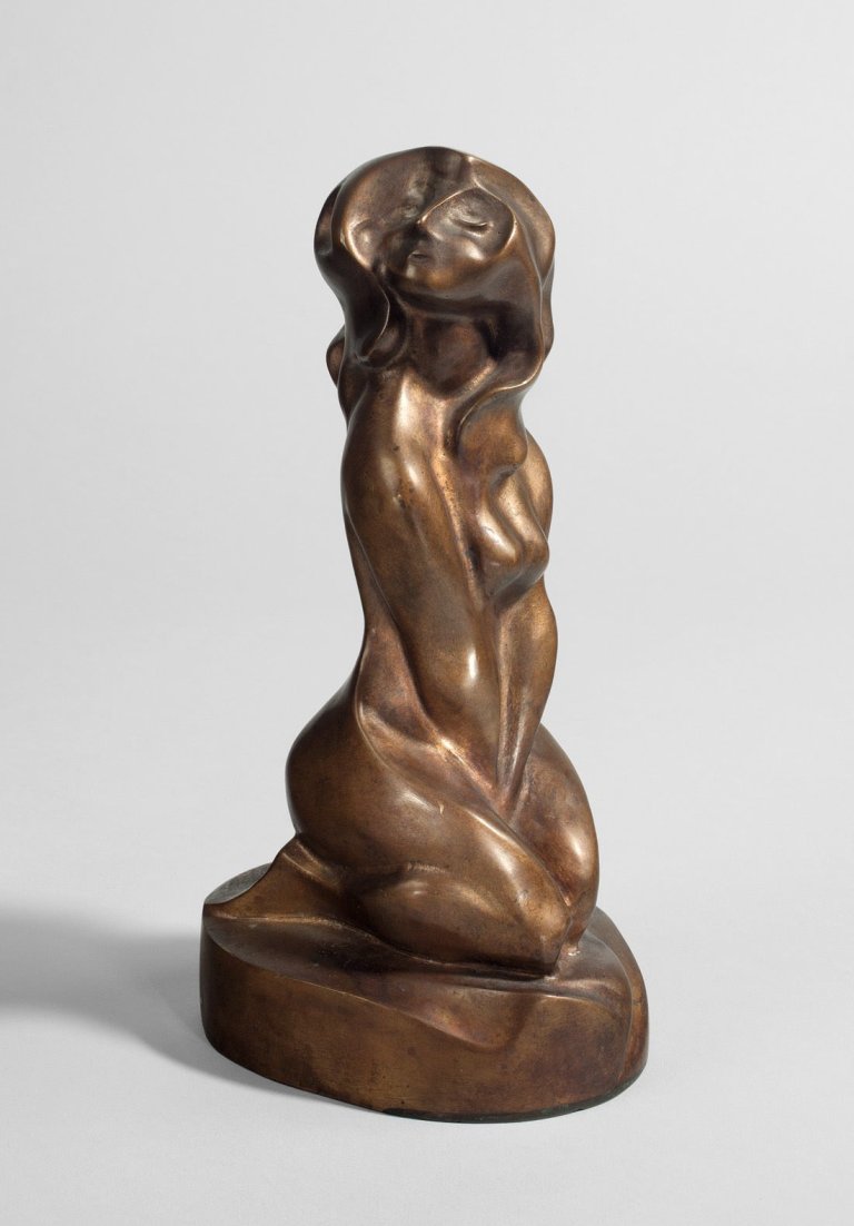 Auf diesem Bild ist das folgende Kunstwerk zu sehen: Conrad Felixmüller. Die Knieende. 1923/82.