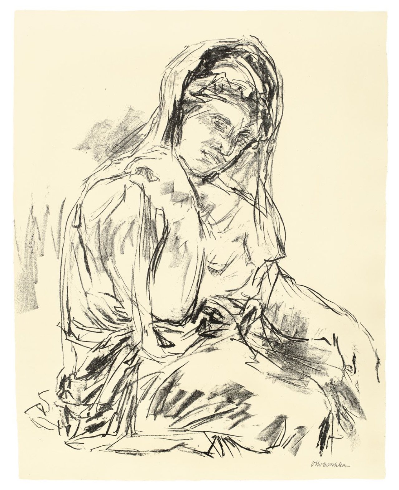 Auf diesem Bild ist das folgende Kunstwerk zu sehen: Oskar Kokoschka. „Bekenntnis zu Hellas“ (erste und zweite Folge). 1961.