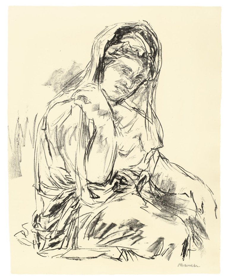 Auf diesem Bild ist das folgende Kunstwerk zu sehen: Oskar Kokoschka. „Bekenntnis zu Hellas“ (erste und zweite Folge). 1961.