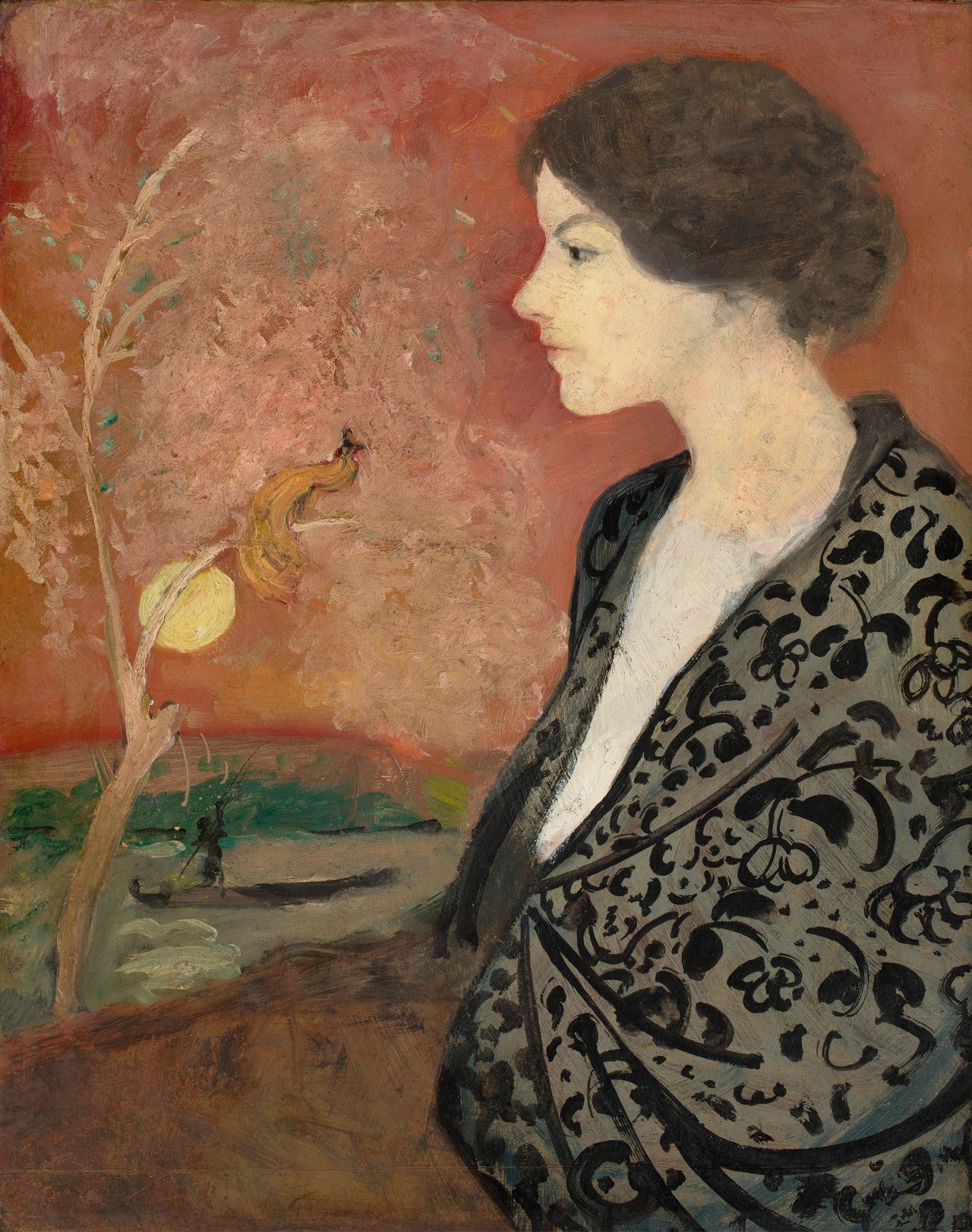 This picture shows the following artwork: August Macke. „Porträtstudie Elisabeth Gerhardt (aus dem Gedächtnis)“. 1907.