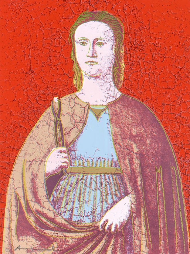 This picture shows the following artwork: Andy Warhol. „Saint Apollonia“. 1984.