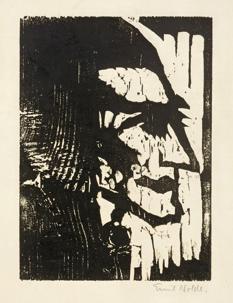 This picture shows the following artwork: Emil Nolde. „Junger Mann“. 1917.