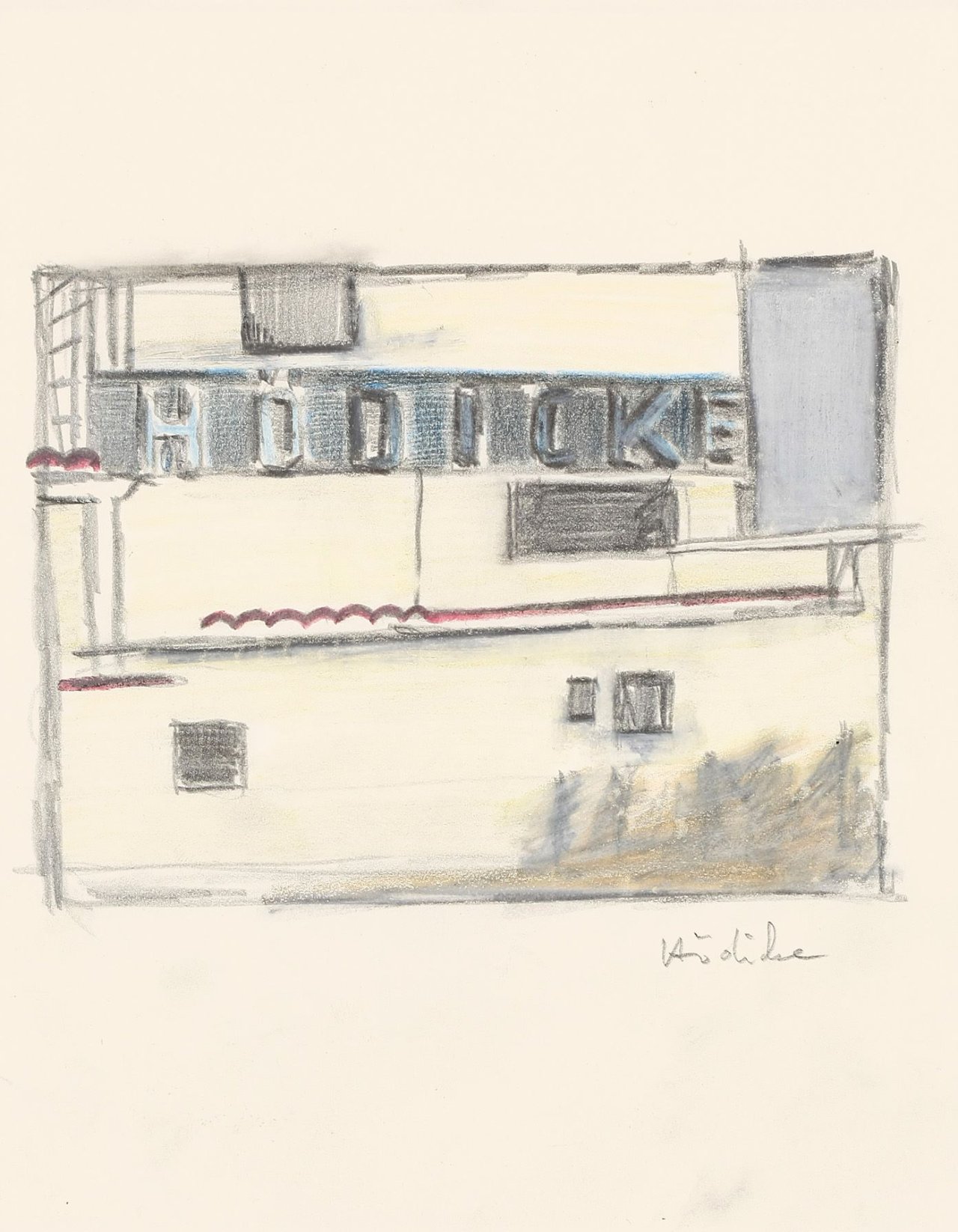 Auf diesem Bild ist das folgende Kunstwerk zu sehen: Karl Horst Hödicke. „Hödicke“.