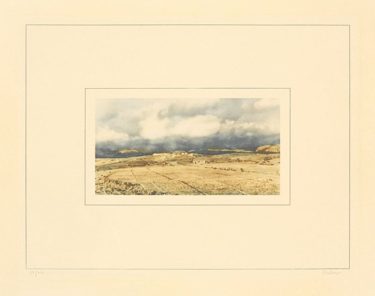 This picture shows the following artwork: Gerhard Richter. Aus: „Kanarische Landschaften I“. 1971.