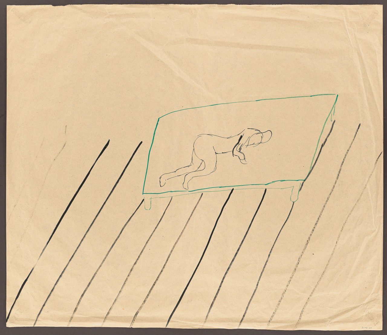 This picture shows the following artwork: Sigmar Polke. Untitled. 1964.