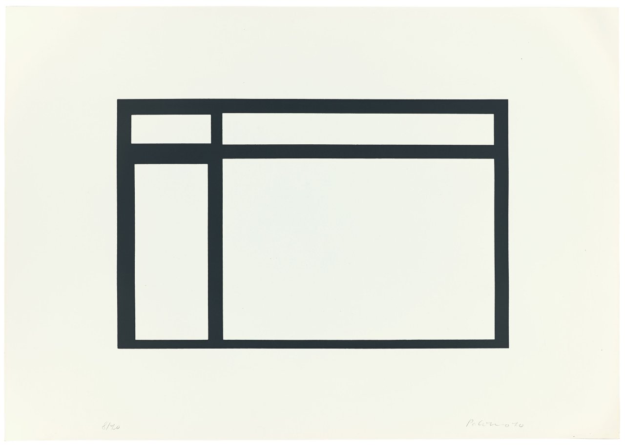 Auf diesem Bild ist das folgende Kunstwerk zu sehen: Blinky Palermo. „Fenster“. 1970.